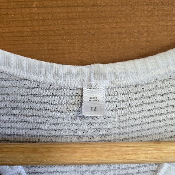 Lululemon Swiftly Tech Racerback Heathered White Size 12 Top Shirt Activewear - Picture 5 of 6